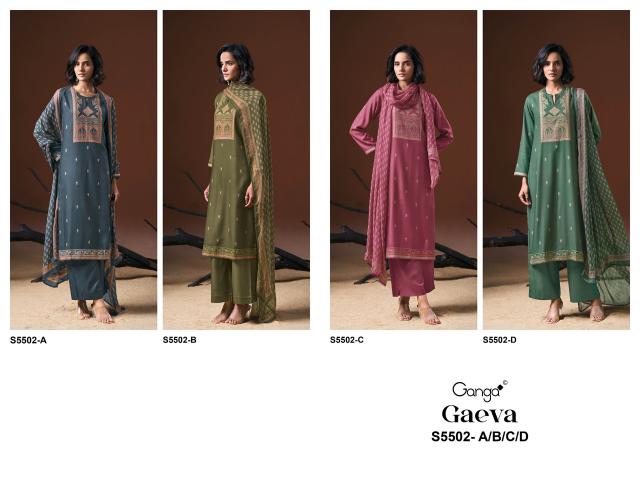 Ganga gaeva 5502 dress material wholesale price in india